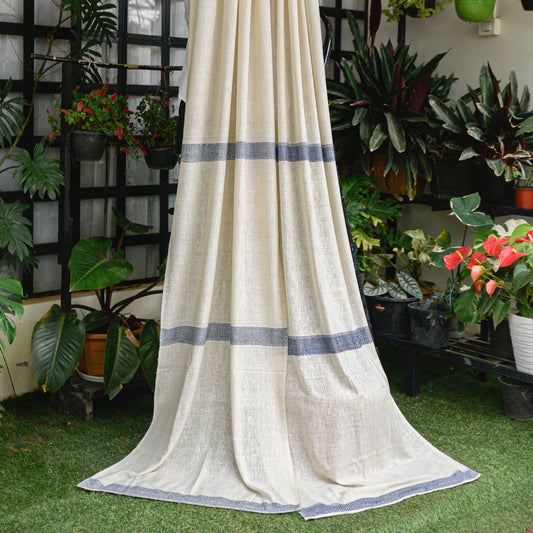 Navy Blue Stripe Curtain