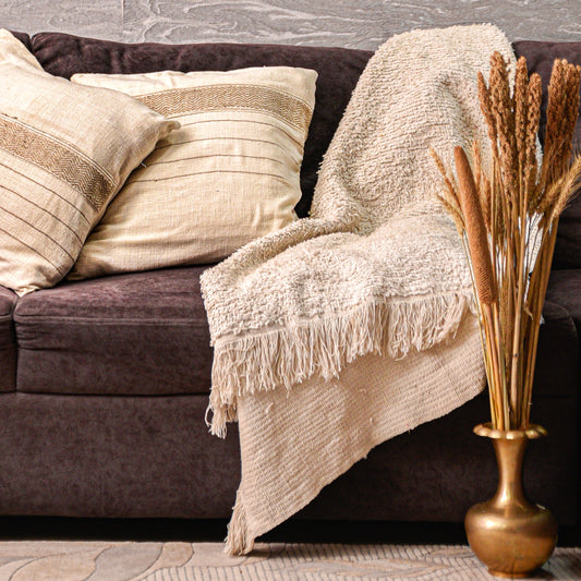 Traditional Hand woven Throw from Assam.